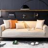 Technology Cloth Light Luxury Leather Sofa Mat Waterproof And Urine Blocking Modern Sofa Towel Checkered Seat Cushion Cover