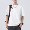Men Solid Texture Crew Neck T Shirt Short Sleeve Loose Casual Minimal Daily Street Summer Basic Plain Top
