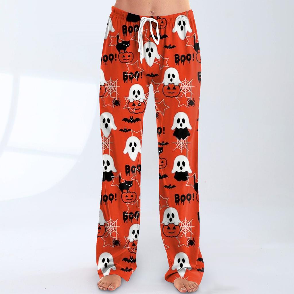 Women's Allover Printed Home Pants Sleeping Pajama Pants Long Pants Pajama Pants Yoga Pants