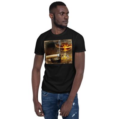 Zigarren und Likör Malerei Zigarren T-Shirt Unisex T-Shirt