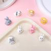 Figurine Miniature Cute Rabbit Micro Landscape Resin Ornaments For Home Decoration Kawaii Animal Bunny Room Desk Decor Gift