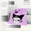 1pc cute cartoon Kuromi heart and star pattern blanket - home decoration, seasonal use, cozy, machine washable, suitable for all ages, a gif