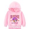 2025 Hot Kpop Demon Hunters Kids Character Hooded Sweatshirt Print Pullover Girls Fall Hoodie New Arrivals for Autumn