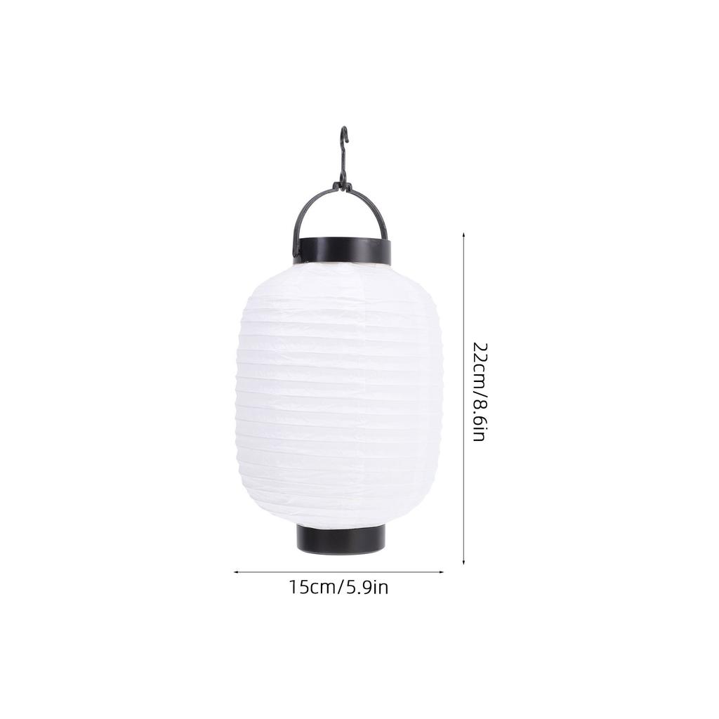 1Pc Japanese Folding Lantern with Light Design for Home Restaurant Decor for DIY Painting Hanging Origami Lantern (no )