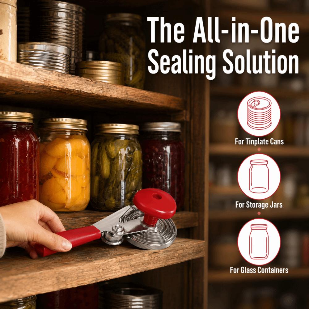 Iron ABS Can Sealing Machine Manual Operation Jar Sealing Tool Manual Can Sealer  Preserving Food