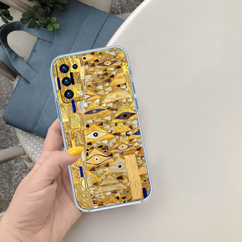 MY14 Gustav Klimt Transparent Phone Case for Motorola Moto G40 G04 G05 One Ace Action  Fusion + Plus Hyper Macro Vision Zoom