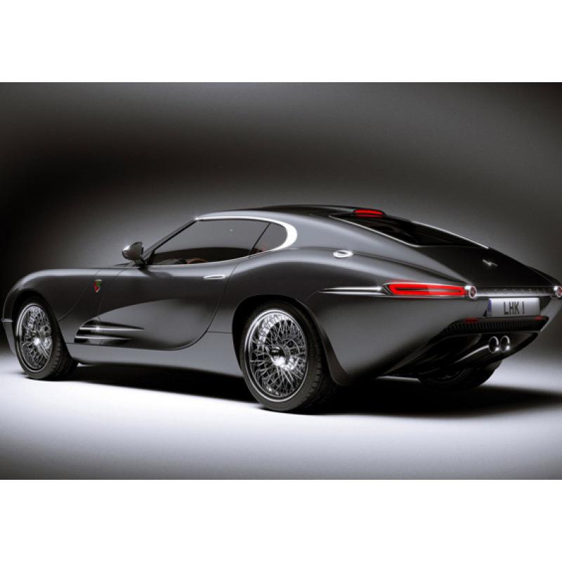 Framed Sports Car Poster for Bedroom, Bar, or Dealership Wall Decor