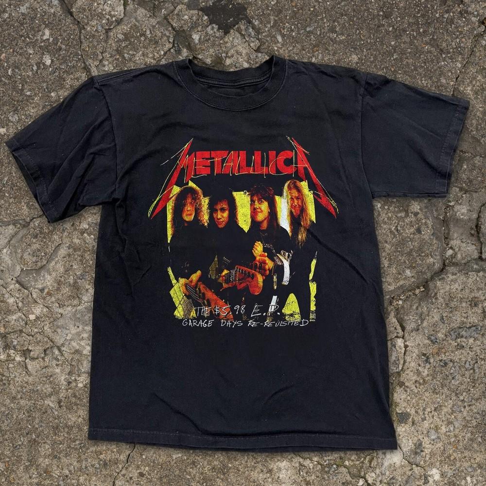Metallica Garage Days Re-revisited Unisex Black T-shirt Size S-5XL Unisex T-Shirt
