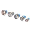 LED Ring Metal Push Button Switch: 12mm, 16mm, 19mm, 22mm - Momentary & Latching Options