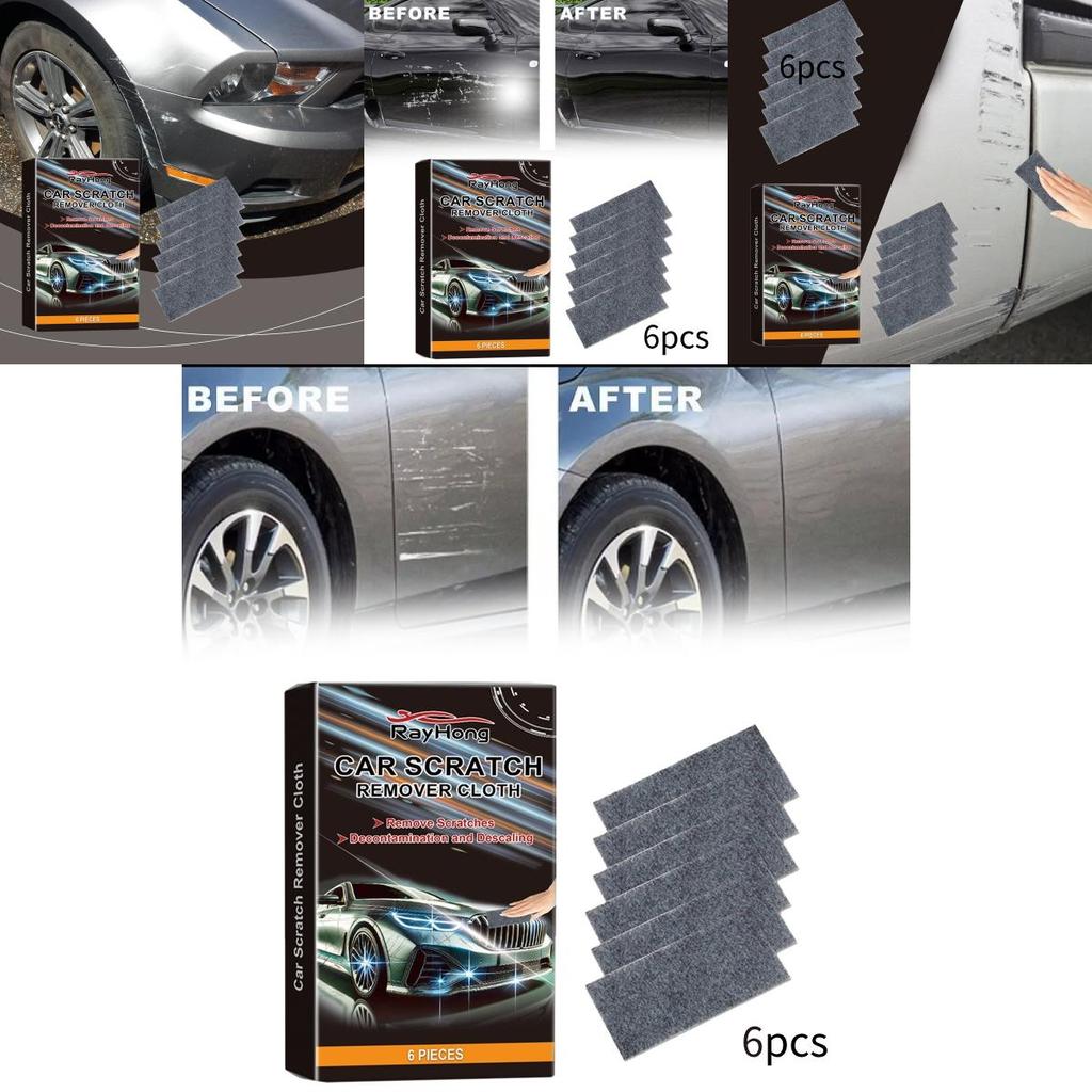 Rayhong Nano-Kratzer-Reparaturtuch für Autos Premium-Qualität Sechs-teiliges Set für Lackpflege und -wiederherstellung