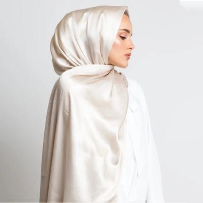 Matte Silk Satin Hijab Scarf Premium Islamic Shawls And Wraps Luxury Muslim Hijabs Long Women'S Scarves Headscarf