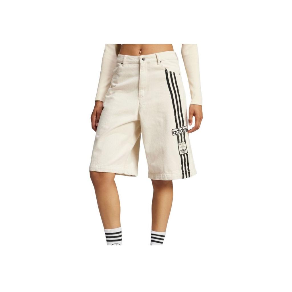 Adidas Originals Adibreak SS25 Bequem Atmungsaktiv Lässig Jeans Damen Hosen Natur-Denim Beige JD5618