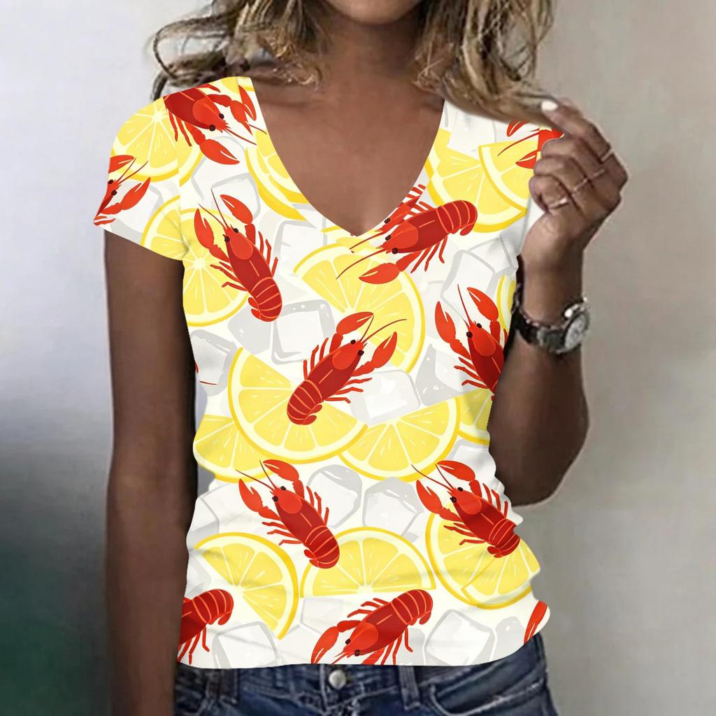 Women's Casual Print Top Blouse for Summer Everyday Wear