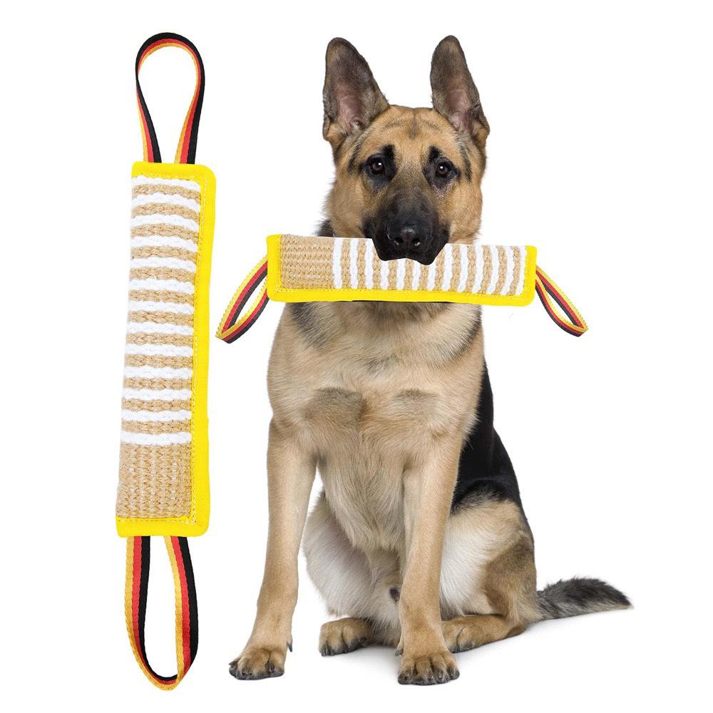 Burlap Dog Bite Stick - Training, Chewing, and Fetching Toy