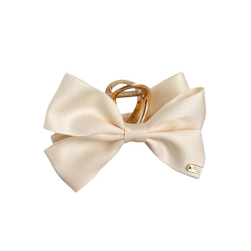 Elegant Korean Shark Hair Clip with Bowknot for Princess Look