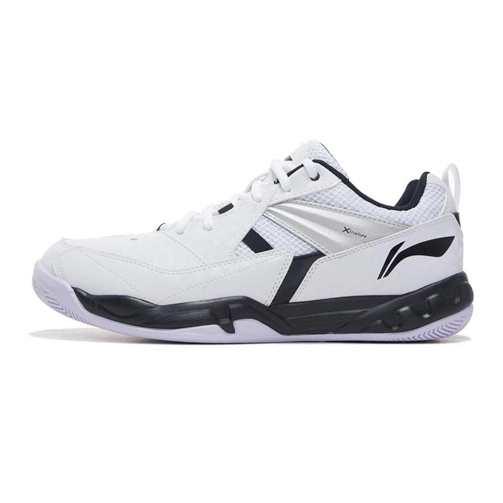 Li Ning Koba Cushioning Abrasion Resistant Breathable Low Top Badminton Shoes Men's White Black AYTM079-11(Team1311-)