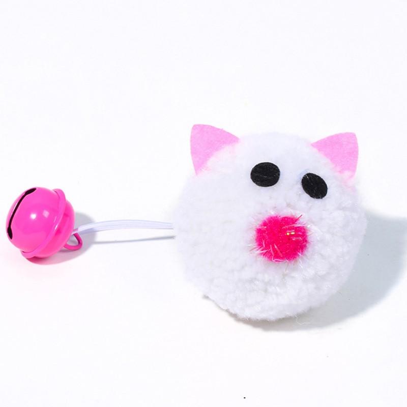 Cat Toy Plush Mouse Cat Toys Interactive Self-hi Teaser Cats Toy with Bell Wool Ball Mouse Toys for Cats Scratching Pet Supplies