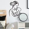 Fun-f142 Stick Figure Mother's Day Baby Bedroom Home Beautification Decorative Wall Stickers Self-adhesive