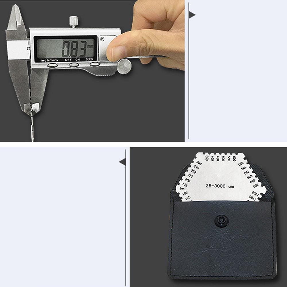 High-Precision Stainless Steel Hexagon Wet Film Comb Paint Wet Film Thickness Gauge Comb