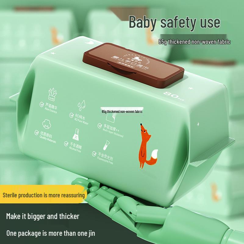 Extra-Large Baby & Toddler Hand and Mouth Wipes - Thick, Disposable, Children's Cleaning Wipes
