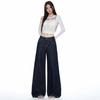 American retro wide-leg jeans women's autumn and winter new niche pocket design loose straight jeans