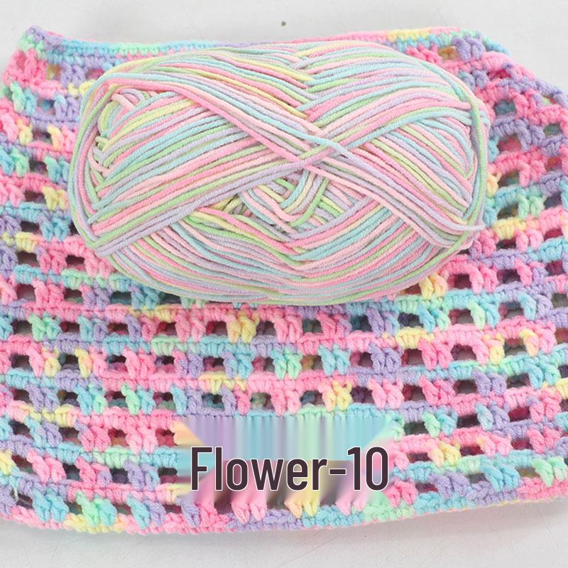 Su He 4-Strand Combed Cotton Yarn for Handmade Knitting: DIY Milk Cotton for Dolls, Cushions, and Blankets.