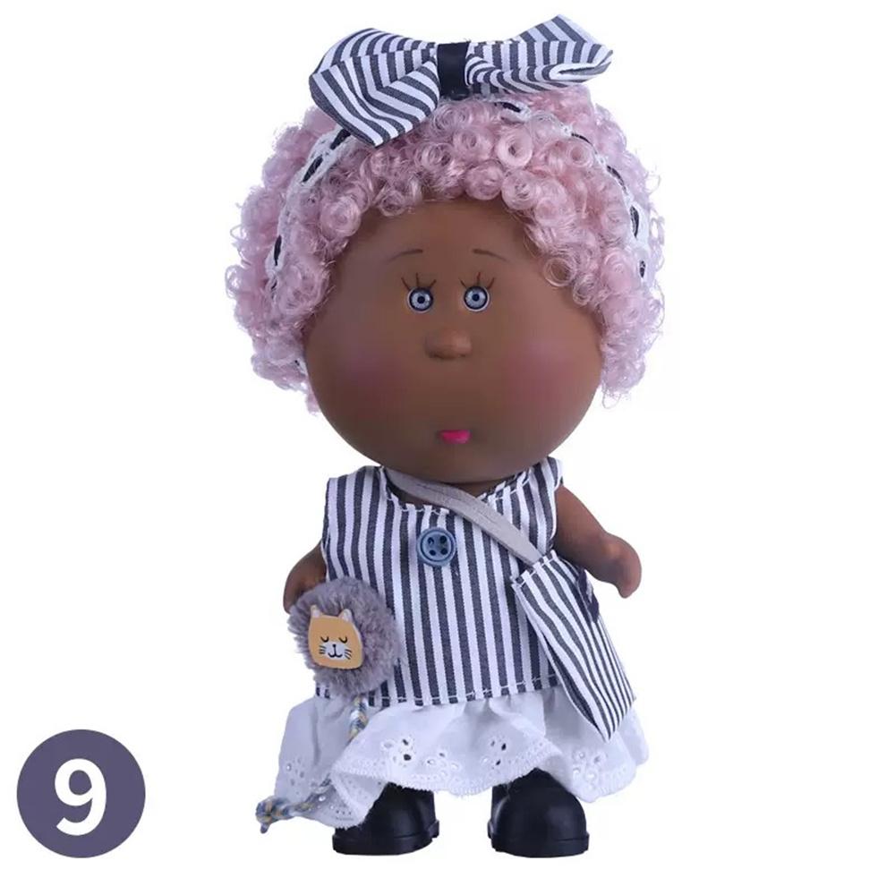 Latest 18Cm Bean Eye Cute Vinyl Doll For Kids Diy Companion Doll For Kids Good Gift Nice Decor Safe Use For Children