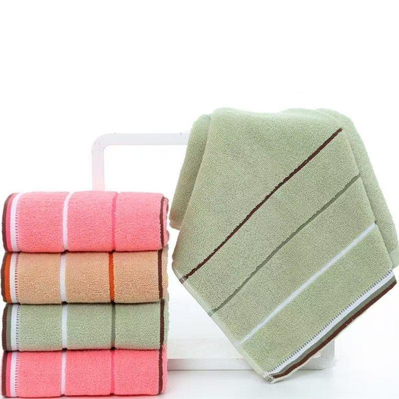 Plaid Polyester Cotton Hand Towel - Soft, Absorbent, All Cotton Face Washcloth for Hotel or Home Use