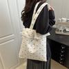 Spring Fashion Tote Bag With Ruffle Edge For Daily Use