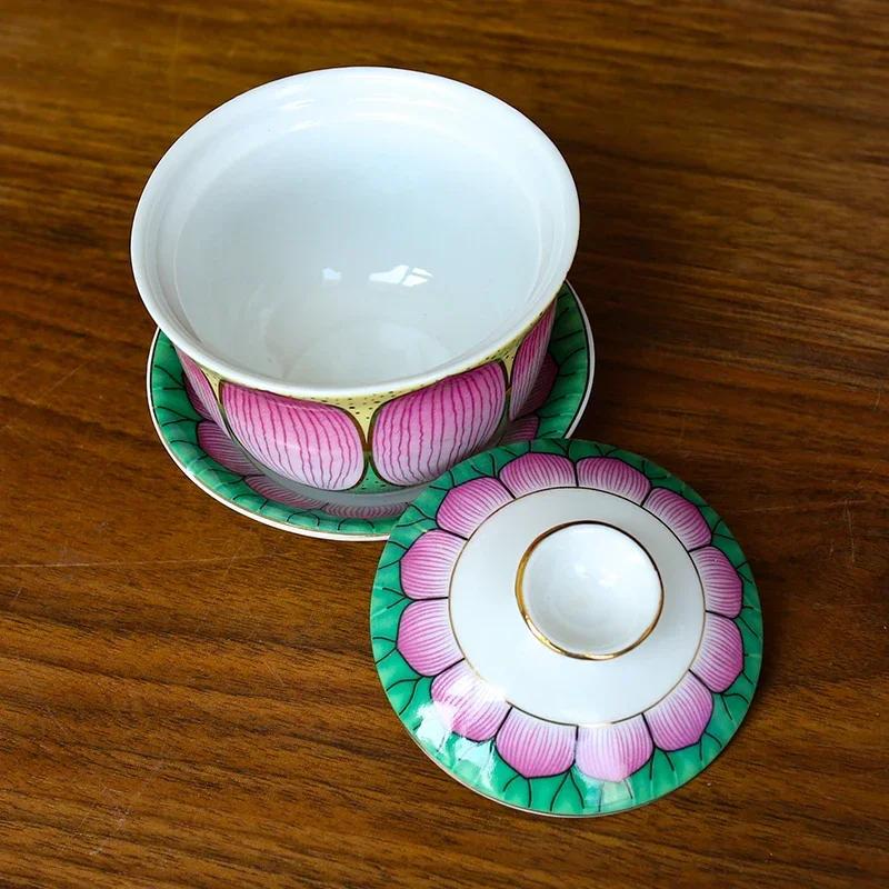 Traditional Ceramics Water Supply Cup Home Feng Shui Worship Decoration Buddha Hall Guanyin Holy Water Cup Buddhist Supplies