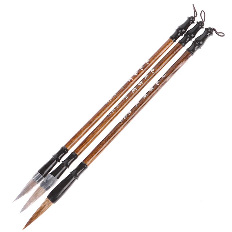 3Pcs/Lot Excellent Quality Chinese Calligraphy Brushes Pen For Writing Brush
