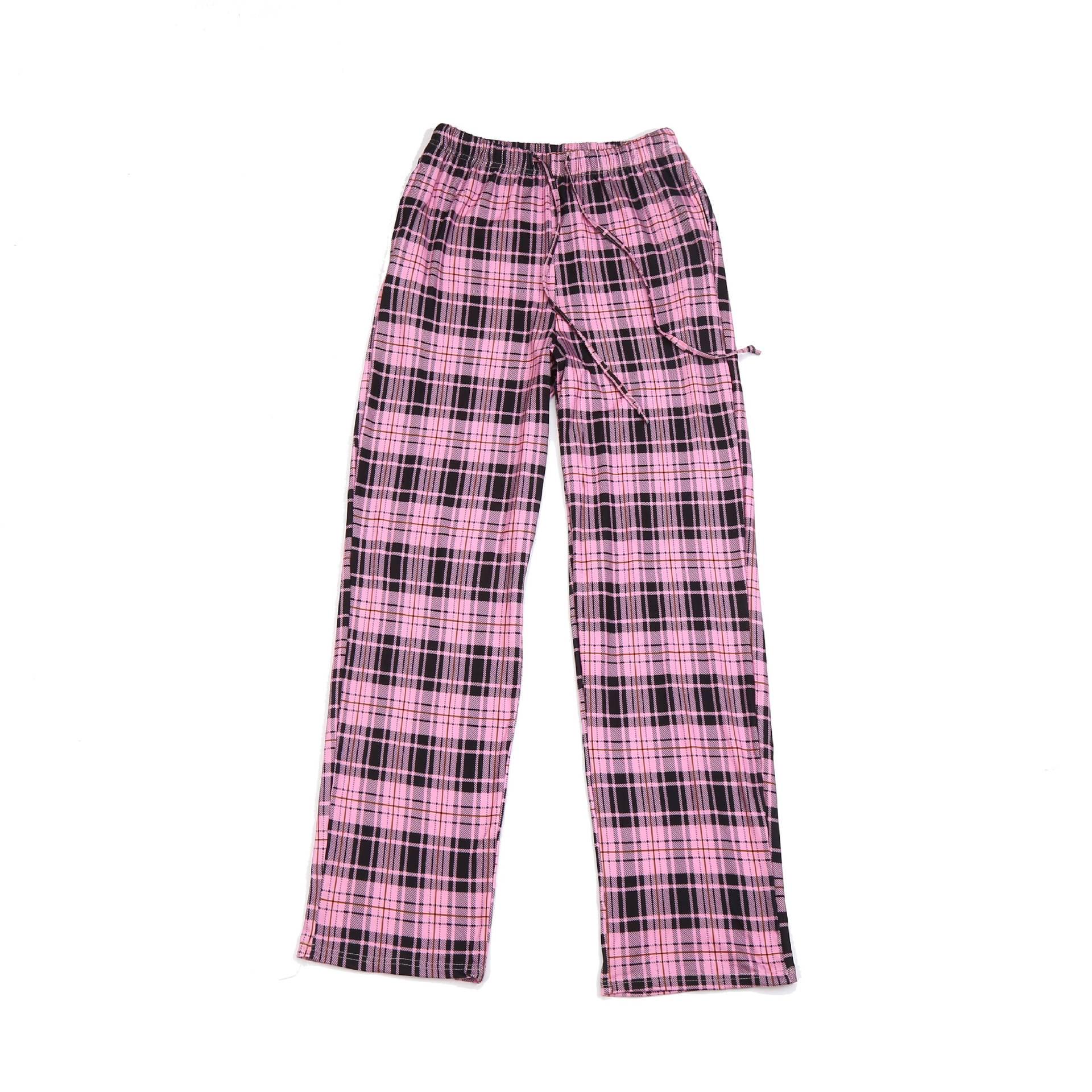 

Европейские и американские женские повседневные брюки для сна в клетку - Свободный крой на кулиске XXL