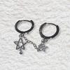 Elegant Star Drop Earrings Party Ear Buckles Fashion Ear Jewelry Alloy Texture Suitable for Women and Teens Present
