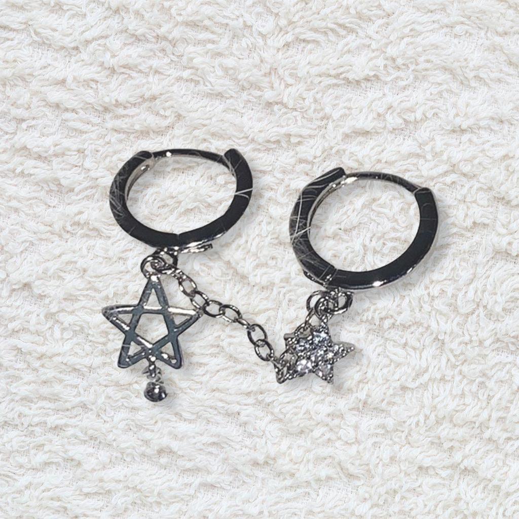 Elegant Star Drop Earrings Party Ear Buckles Fashion Ear Jewelry Alloy Texture Suitable for Women and Teens Present