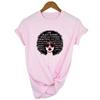 I Am A Strong Melanin Queen Print T Shirt Women Summer T Shirt Clothes African Black
