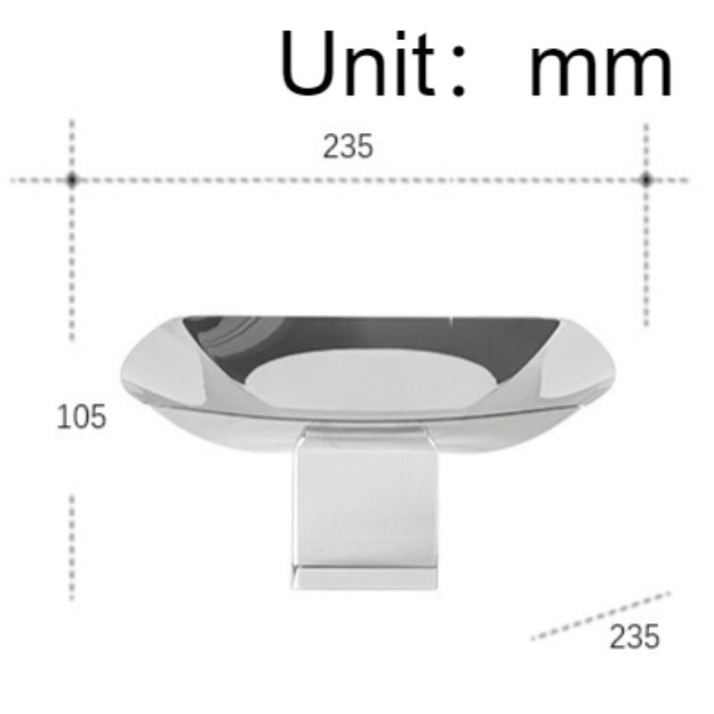 

High Footed Crystal Pillar Base Fruit Tray Luxury Fruits Trays Decorative Fruit Plate Modern Fruits Plates Table Decoration