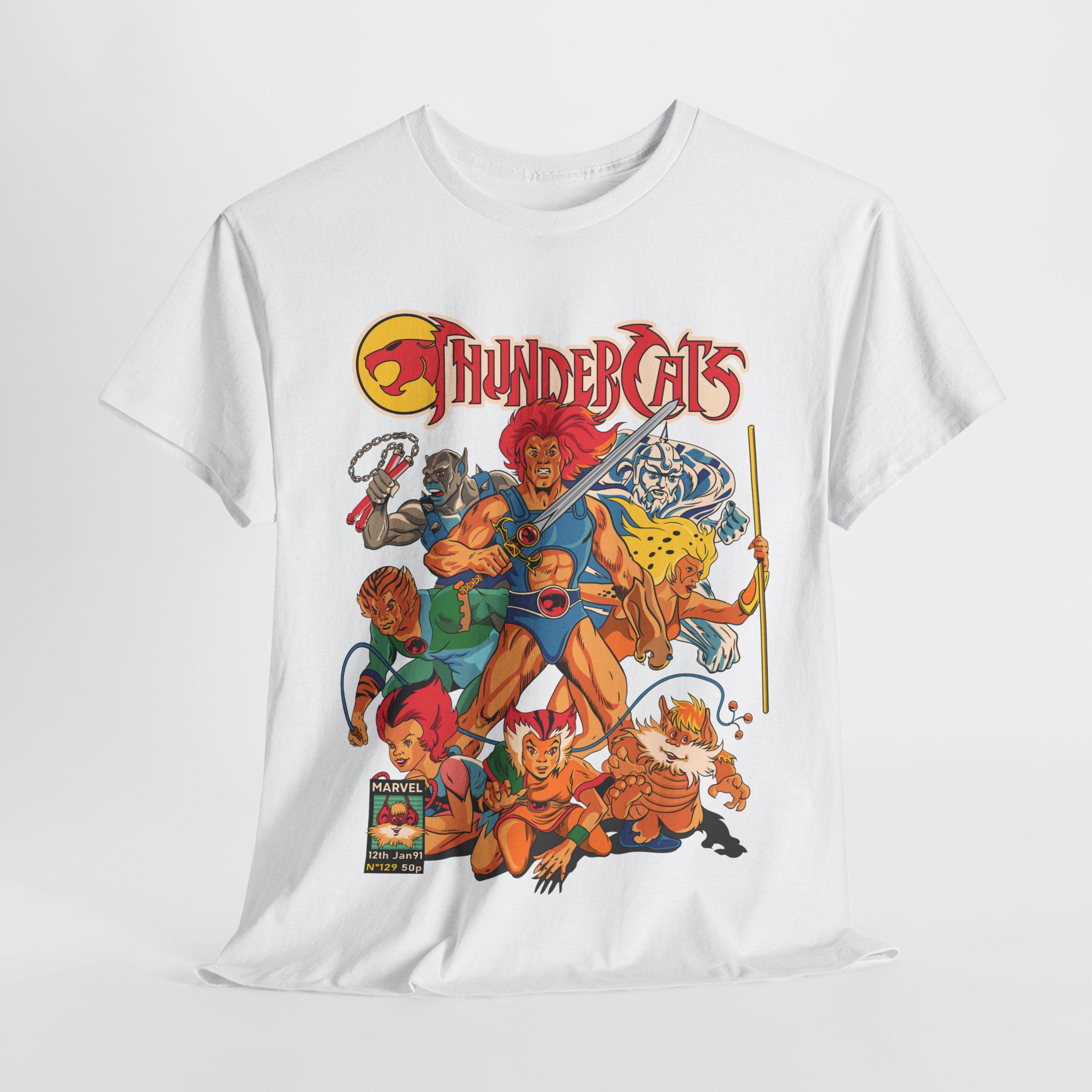 

ThunderCats Anime Gift Anime Shirt Anime Shirt Anime Pattern Tshirt Mens and Womens Summer Cotton Loose Fashion Top 4XL