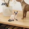 Car Decoration Simulation Cat Figurine PVC Solid Kitten Model Realistic Miniature Animal Figure Cute Desktop Ornament Home Cat-themed Cake Toppers