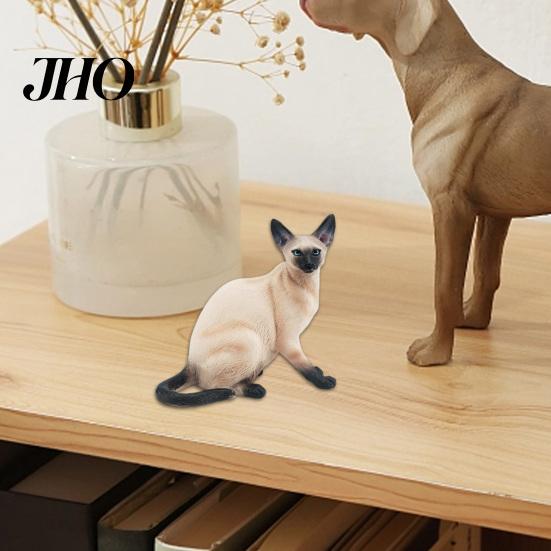 Car Decoration Simulation Cat Figurine PVC Solid Kitten Model Realistic Miniature Animal Figure Cute Desktop Ornament Home Cat-themed Cake Toppers