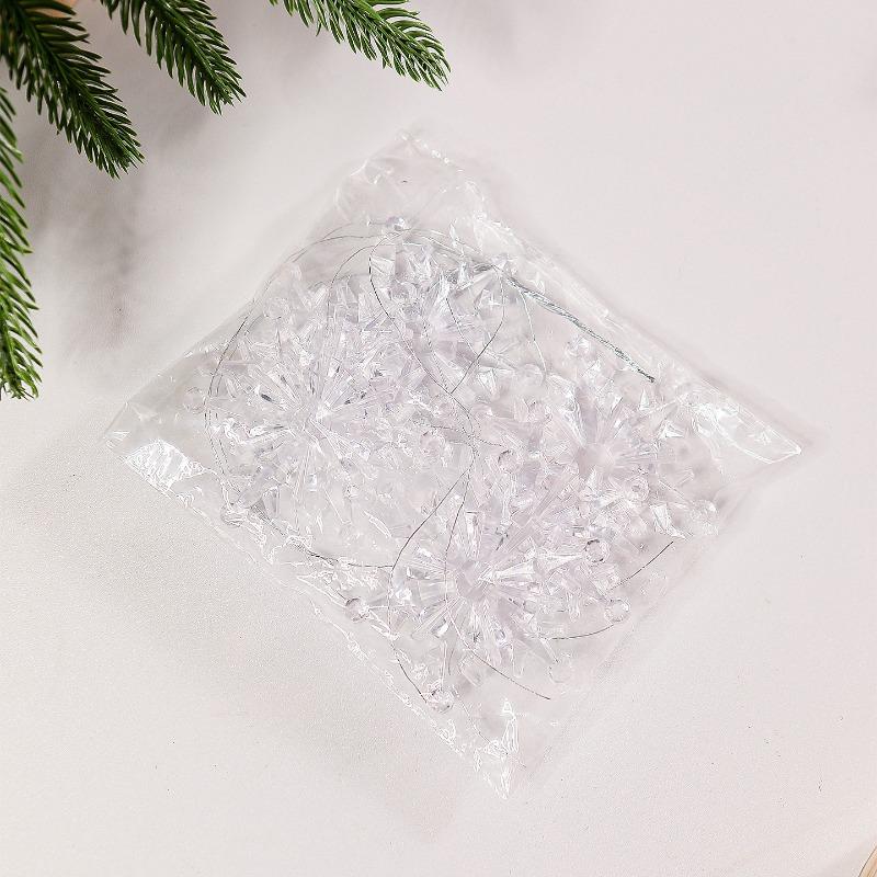 

6 штук акриловых рождественских украшений в виде снежинок, подвески на елку, подвесные украшения, декоративные подвески Six snowflakes