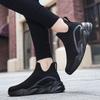 2024 Black Socks Sneakers Men Slip On High Sports Shoes Women Large Size 46 Fashion Unisex Breathable Brand Casual Sneakers Men