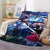 3D Niedliche Genshin Impact Cartoon Spiel Weiche Flanelldecke für Betten Schlafzimmer Sofa Picknick, Überwurfdecke für Outdoor-Freizeit Nickerchen Geschenk