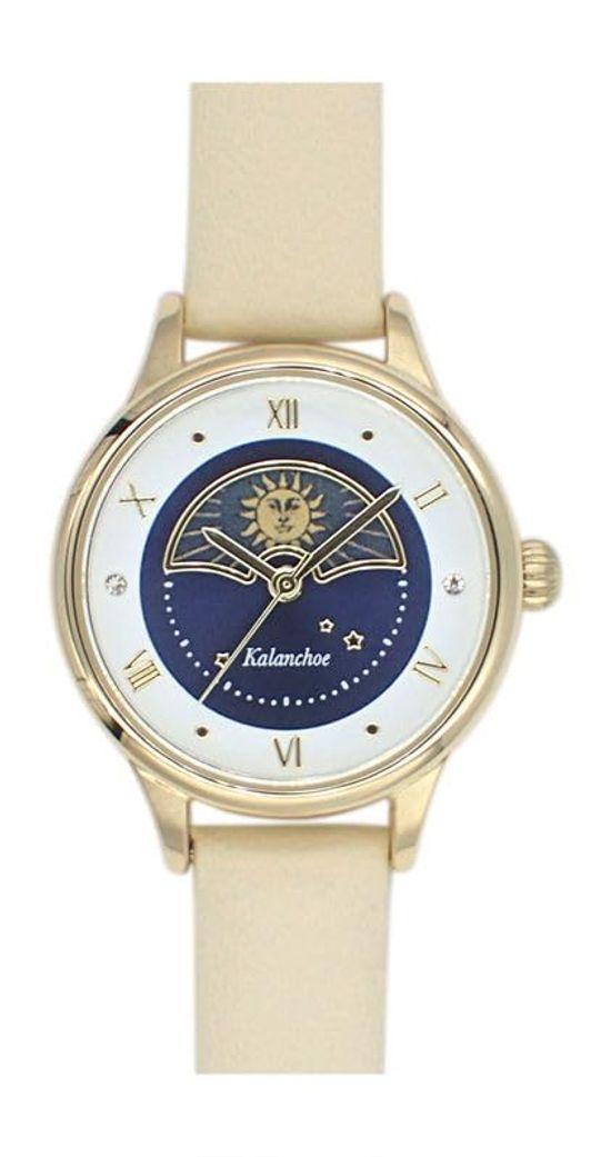 

[Follow] Watch Kalanchoe Sun & Moon Watch N00723S-1 IV Women s Ivory