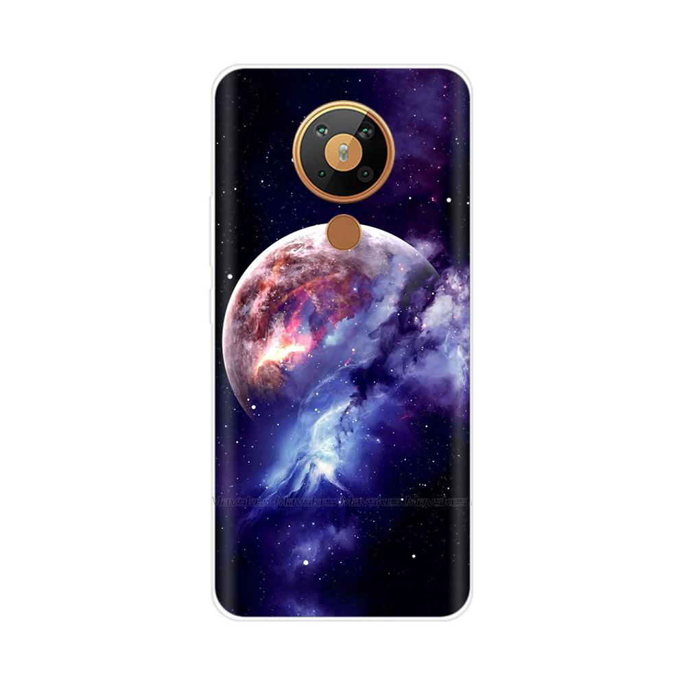 For Nokia 5.3 Case Transparent Phone Case Printing Bumper For Nokia 5.3 Nokia5.3 Case Back Cover 6.55'' TPU Soft Silicone Shells