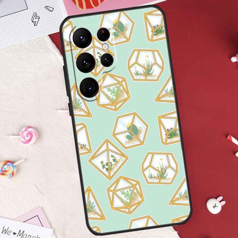 Kaktus Sukkulente Hülle Für Samsung Galaxy S26 Ultra S20 S21 S22 S23 S24 S25 Ultra S10 Plus S25 FE Hülle Schale