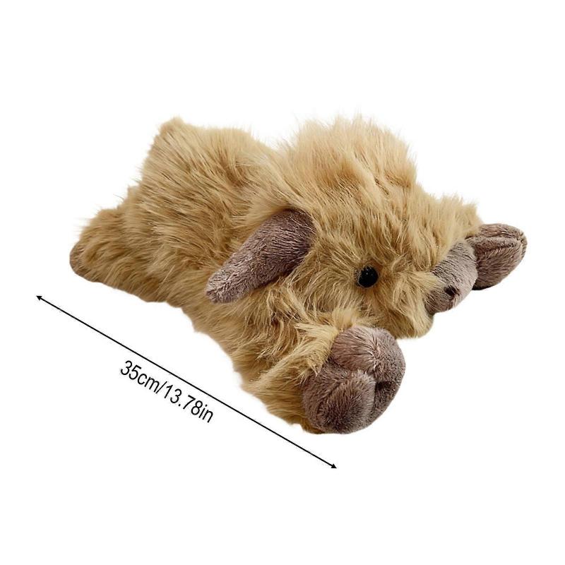 Pluszowa zabawka krowa Highland 35cm/45cm/55cm Długowłosa szkocka krowa Wypchane zwierzę Miękka