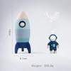 Baby Silicone Stacking Blocks Toys Cartoon Rocket Ornament Food Grade Teether Bpa Free Baby Room Decoration Gifts For Newborns