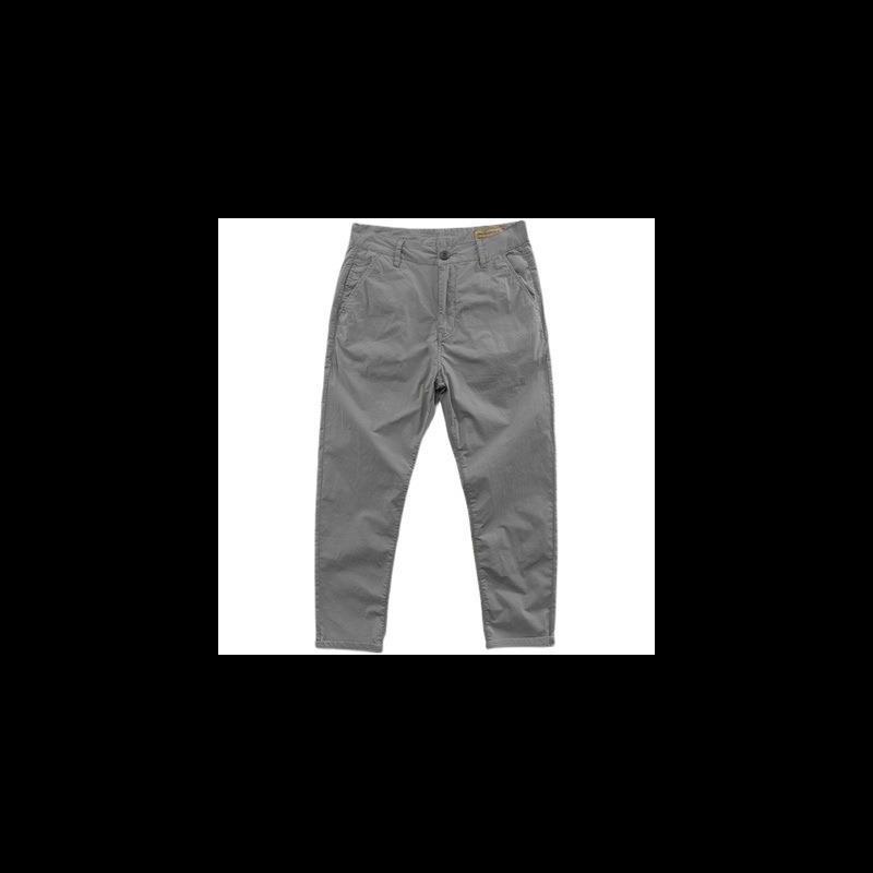 

Мужские повседневные брюки в стиле ретро с эффектом стирки — свободные, прямые, универсальные, удобные комбинезоны с девятью точками на весну и осень M серый