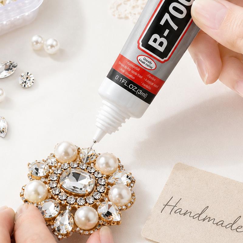 B-7000 Needle Tip Transparent Glue for Phone, Screen Repair, & DIY Jewelry - Strong, Soft Tube Adhesive