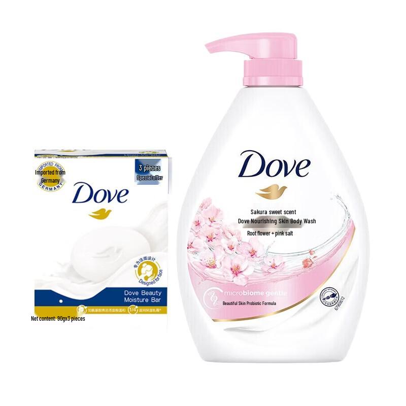 Dove Набор гель для душа и кремового мыла Цветущая сакура